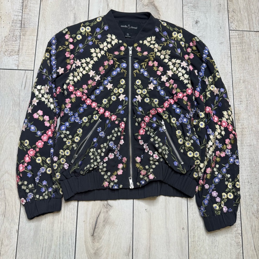 Needle & Thread Floral jacket size 0